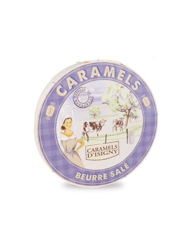 Caramels au Beurre Salé d'Isigny Boîte Camembert Fabriqués en France