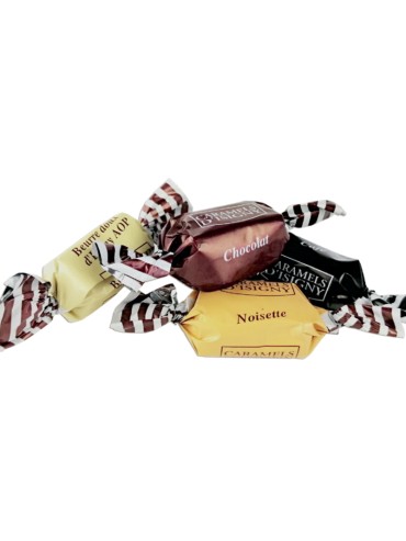 Assortiments Caramels Beurre Salé d'Isigny Boîte Camembert 150g Fabriqués en France