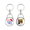 Keyring Recto Verso Cat in The Museum Made in France