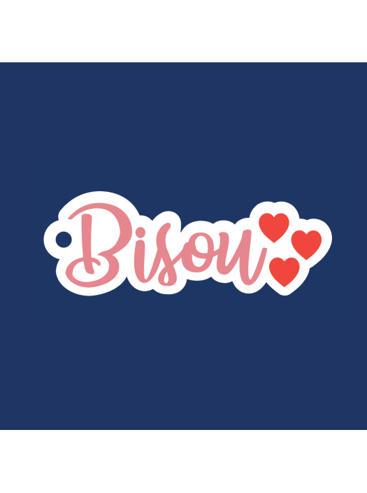 Bisou Keyring - Charms Bar Collection Made in France