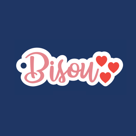 Bisou Keyring - Charms Bar Collection Made in France