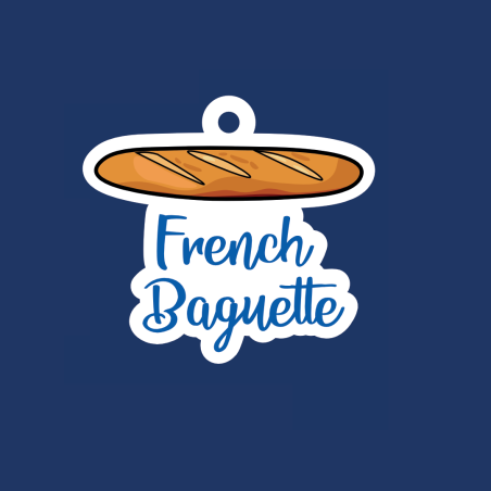 Porte-Clés French Baguette - Collection Bar à Charms Fabriqué en France