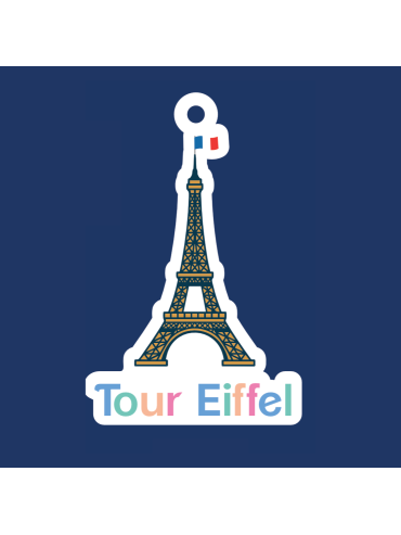 Porte-Clés Tour Eiffel - Collection Bar à Charms Fabriqué en France