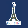 Eiffel Tower Keyring - Charms Bar Collection Made in France
