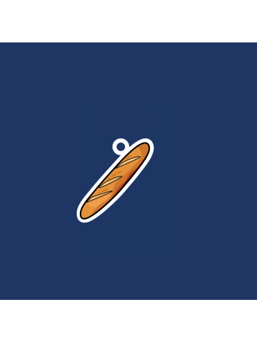 Baguette Charm - Charms Bar Collection Made in France