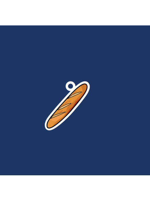 Baguette Charm - Charms Bar Collection Made in France