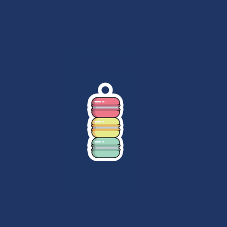 Macaron Charm - Charms Bar Collection Made in France