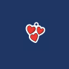 Hearts Charm - Charms Bar Collection Made in France