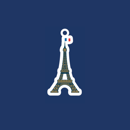 Eiffel Tower Charm - Charms Bar Collection Made in France