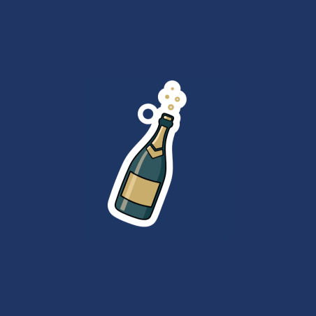 Champagne Charm - Charms Bar Collection Made in France