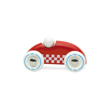 Red Mini Rally Wooden Car Made in France Red Mini Rally Wooden Car Made in France