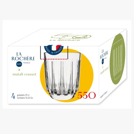 550th Anniversary Tumblers – Set of 4 - An exclusive creation by Matali Crasset for La Rochère Made in France 550th Anniversary Tumblers – Set of 4 - An exclusive creation by Matali Crasset for La Rochère Made in France