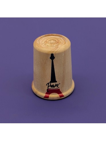 Eiffel Tower Thimble - French Wood Made in France