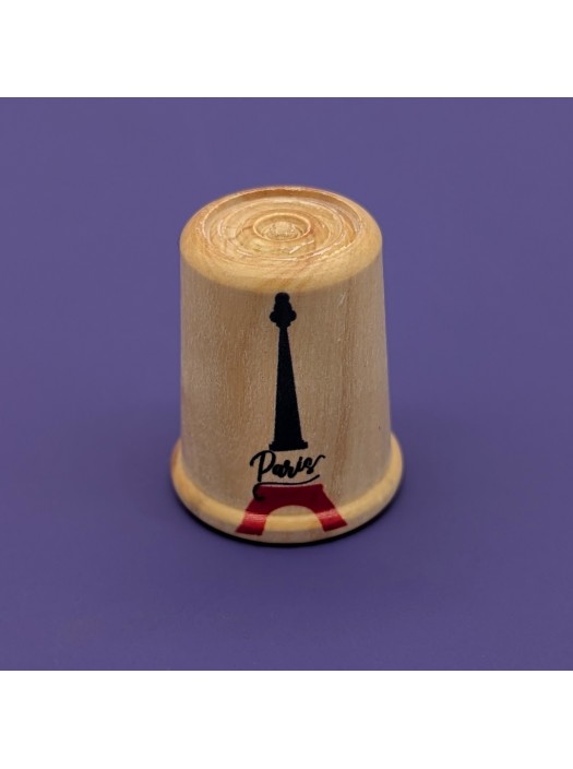Eiffel Tower Thimble - French Wood Made in France