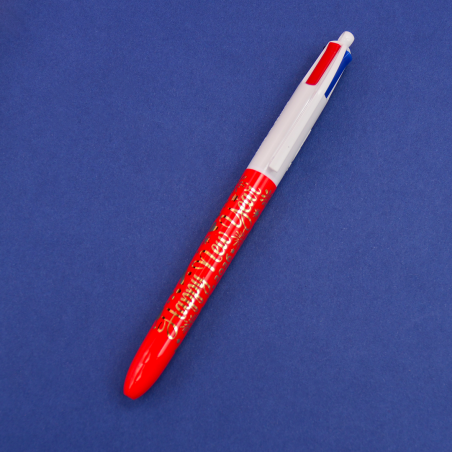Bic 4 Colors Pen - Limited Edition Made in France - Happy 2026