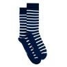 Blue White Striped Socks Made in France