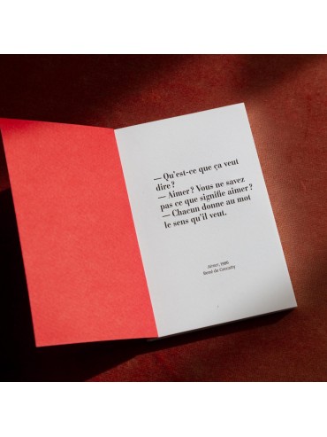 Pocket Notebook Gallimard Aimer  Made in France