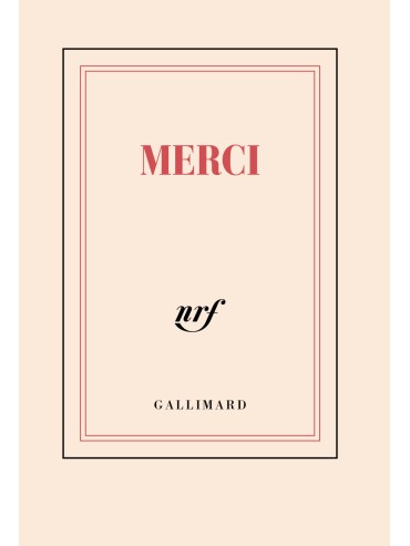 Pocket Notebook Gallimard Merci Made in France