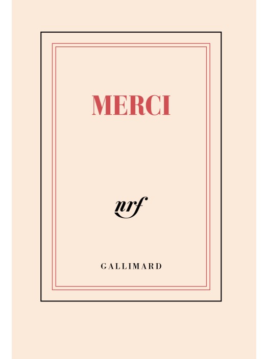 Pocket Notebook Gallimard Merci Made in France