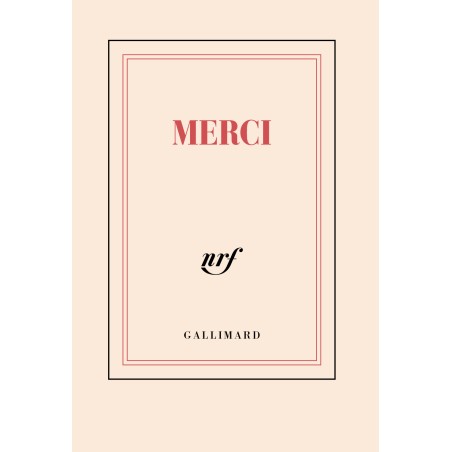 Carnet de Poche Gallimard Merci Fabriqué en France