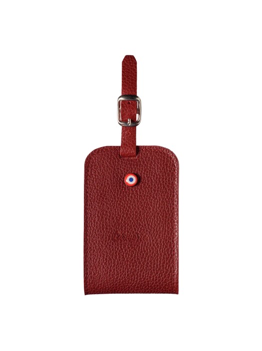 Wine Red Luggage Tag Made in France