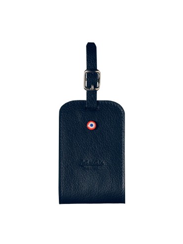 Dark Blue Luggage Tag Made in France