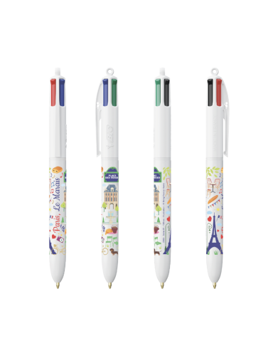 Stylo BIC 4 Couleurs - Place des Vosges - Edition Limitée Fabriqué en France