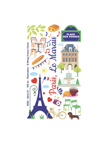 Bic 4 Colors Pen - Limited Edition Made in France - Place des Vosges