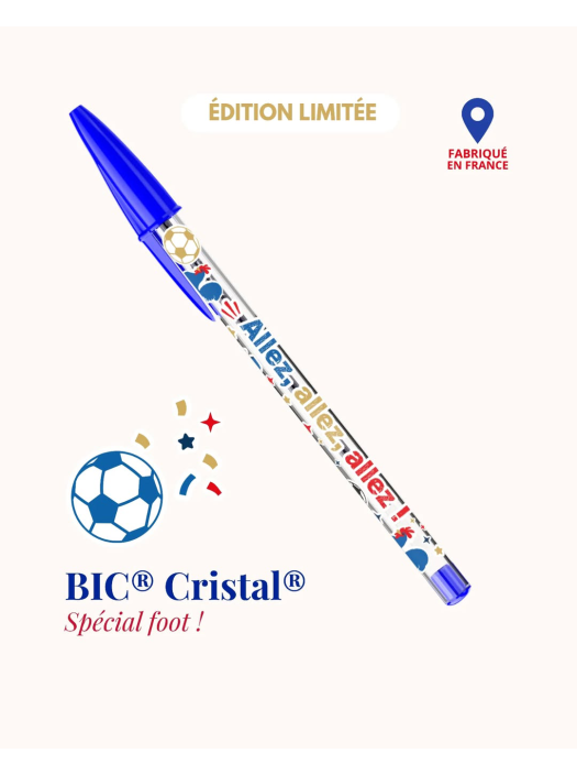 BIC Cristal Pen - Soccer 2026 - Allez Allez Allez