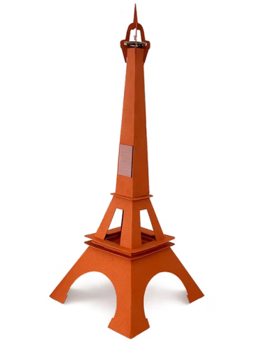 Tour "FL" La Tour Eiffel qui Clignote Orange Fabriquée en France