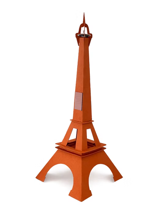 Tour "FL" La Tour Eiffel qui Clignote Orange Fabriquée en France