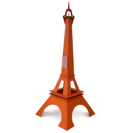 Tour "FL" La Tour Eiffel qui Clignote Orange Fabriquée en France