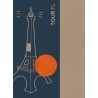 Tour "FL" La Tour Eiffel qui Clignote Orange Fabriquée en France