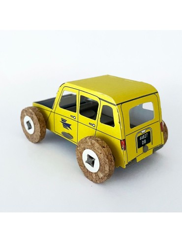 Autogami 4L La Poste: the cardboard car powered by solar energy. Made in France