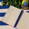 Carnet de Recettes Couverture Tissu - A5 173 Pages - Fabriqué à Paris