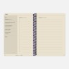 Carnet de Recettes Couverture Tissu - A5 173 Pages - Fabriqué à Paris