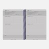 Carnet de Recettes Couverture Tissu - A5 173 Pages - Fabriqué à Paris