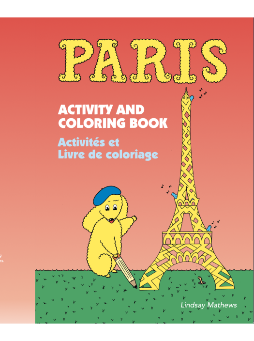 Paris Activity and Coloring Book Printed in France