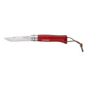 Opinel N°8 Baroudeur Trecking Folding Knife Red