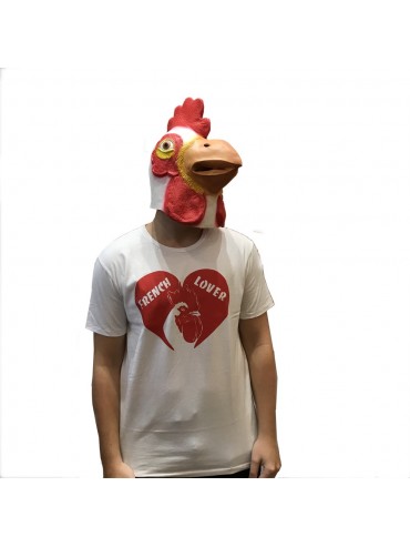 Tee-Shirt 100% Coton French Lover Coq   