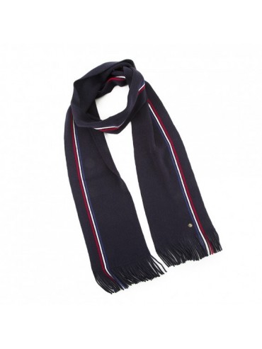 Navy Blue Scarf Made in France