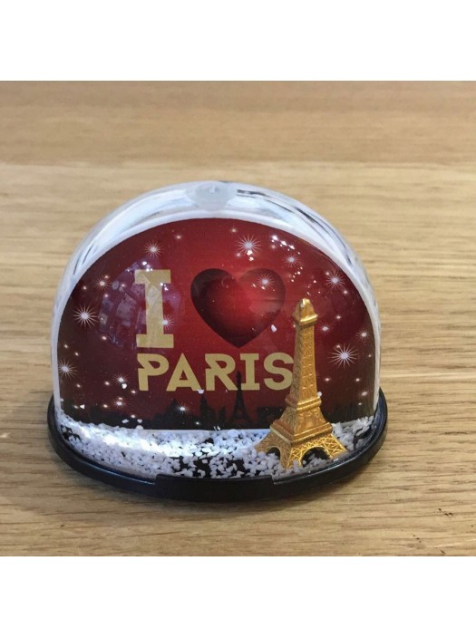 I love Paris Snow Globe Made in France